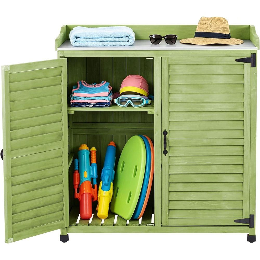 Workbench Woodworking - Bancada de Jardinagem Externa com Tampo
