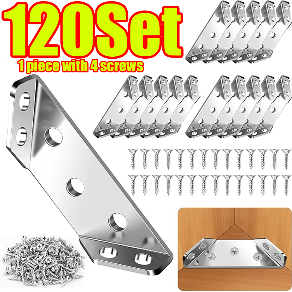 Woodworking Shop - Conjunto de 120 Conectores de Canto