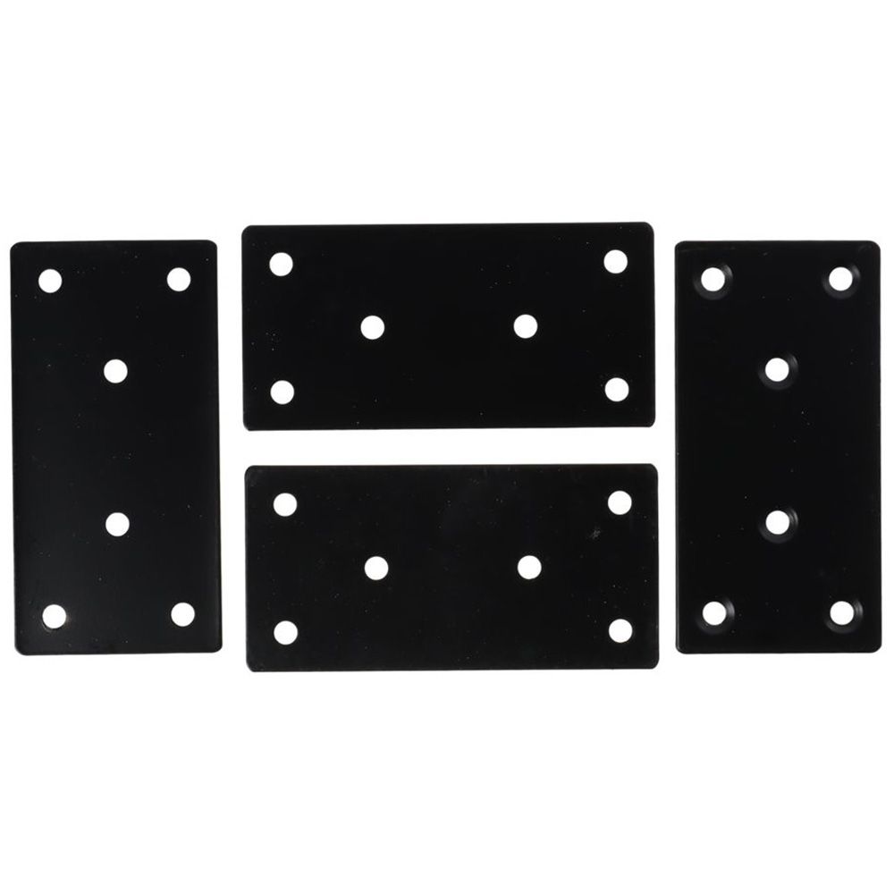 Woodworking X Brace - Placa de remendar plana preta, suporte