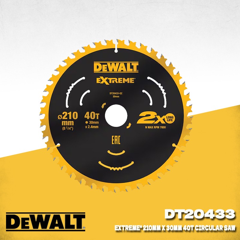 Woodworking Kerf - Lâmina de Serra Circular DEWALT DT20433