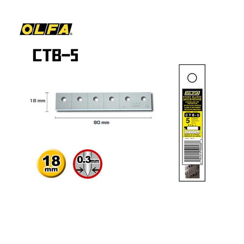 Woodworking In Japan - OLFA CTB-5 5pcs Lâminas de encaixe