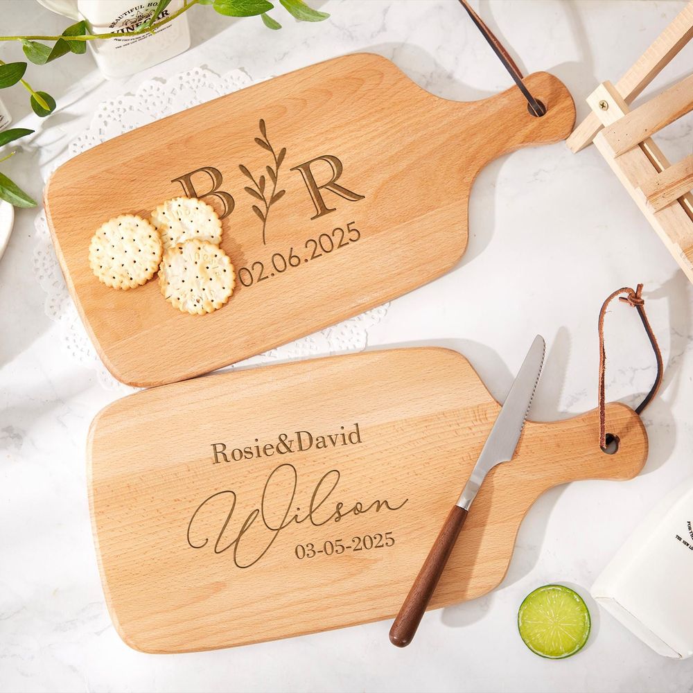 Woodworking Logo - Tábua de Corte de Madeira Personalizada