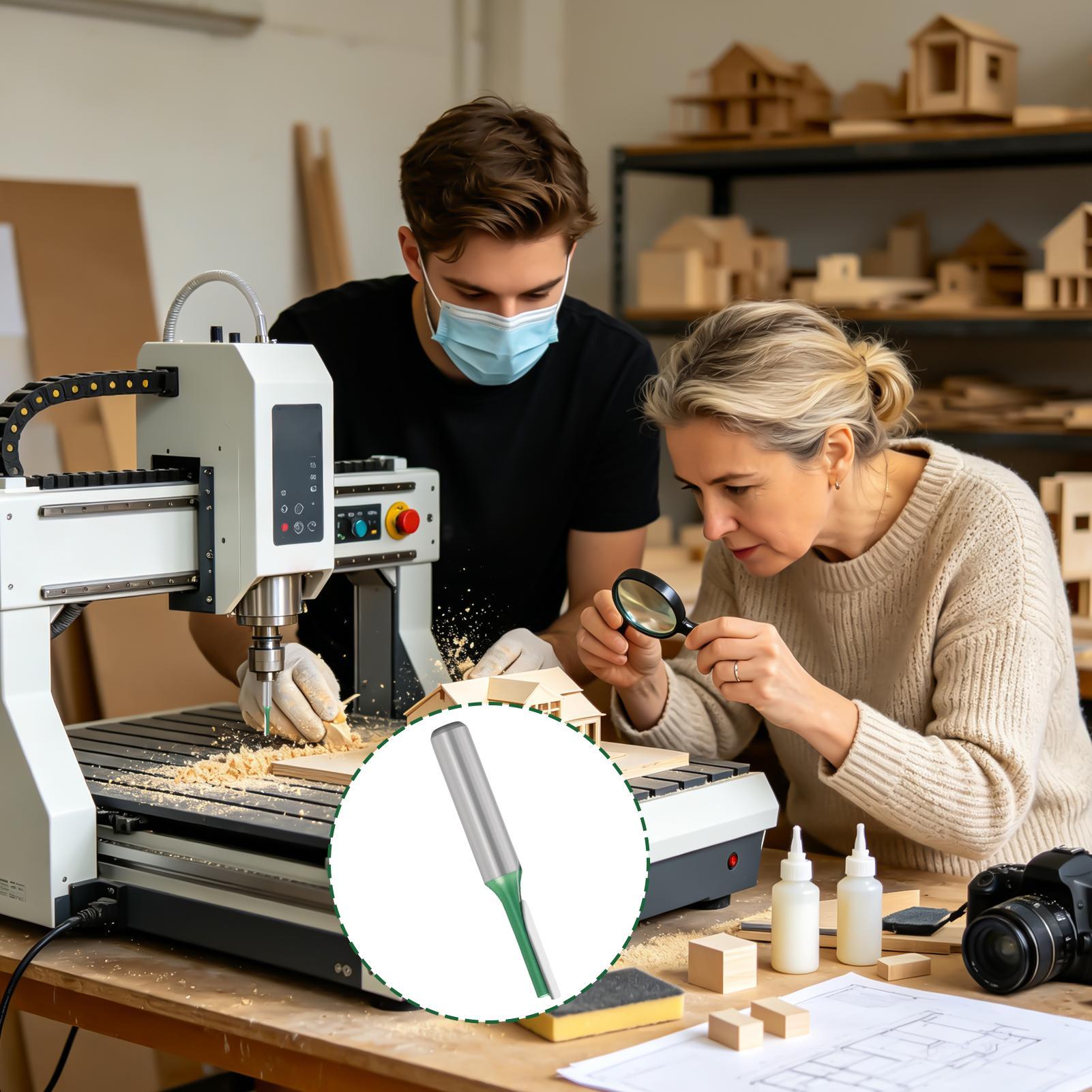 Router Bits For Woodworking - Fresa reta para madeira com haste