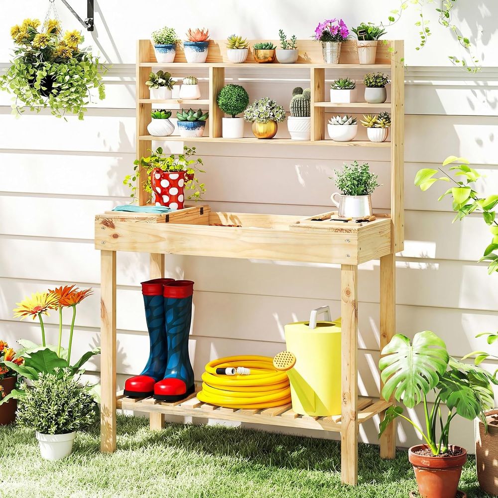 Workbench Woodworking - Mesa de Jardinagem, Bancada de Trabalho
