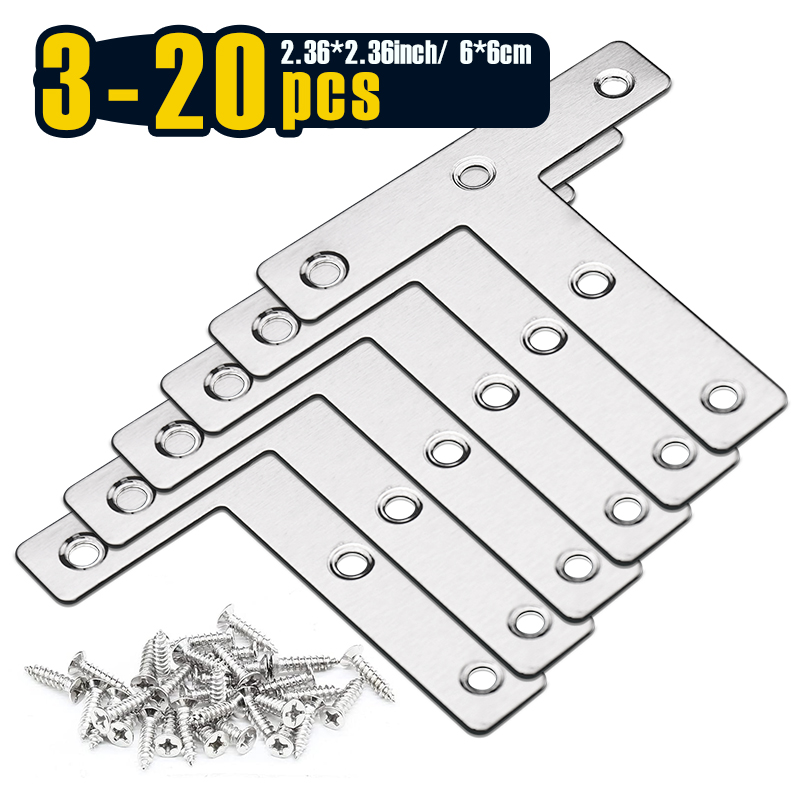 Woodworking X Brace - 3-20 peças, placa de reparo em