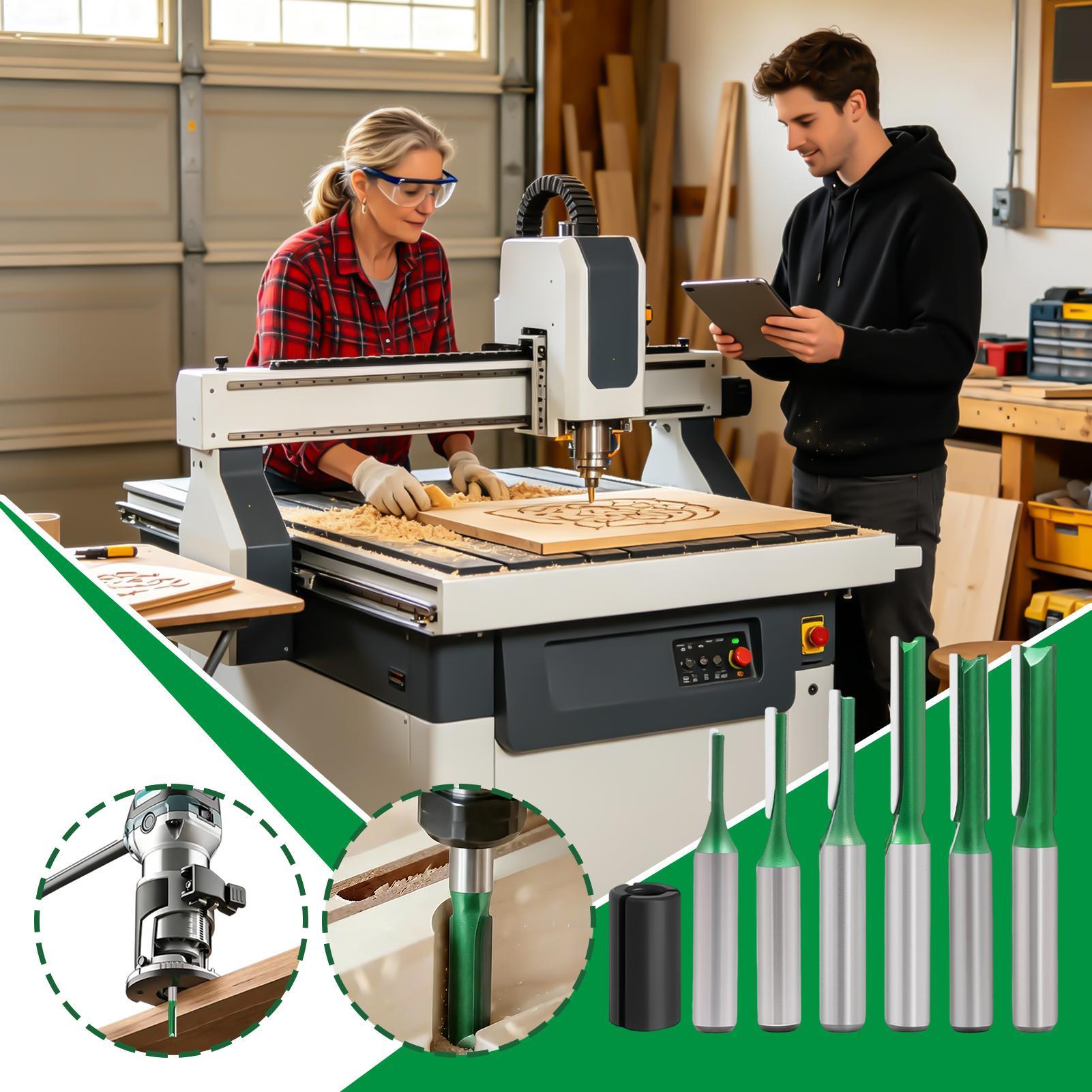 Conjunto de Brocas Retas para  - Router Bits For Woodworking avaliação e preço