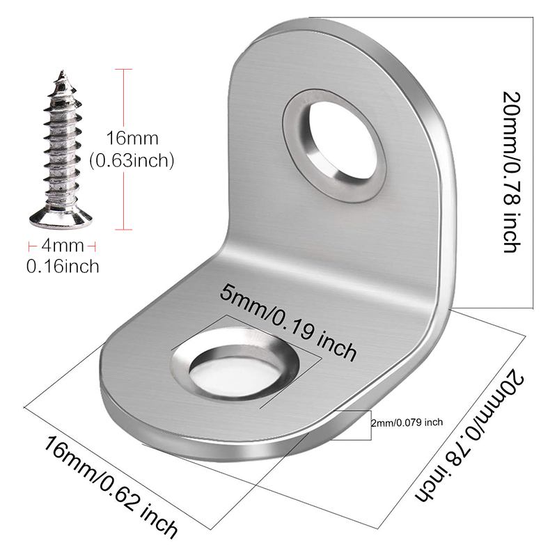 5-40 PCS Suportes em L de Aço  - Woodworking X Brace avaliação e preço
