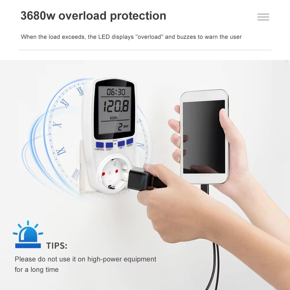 Wattímetro Digital LCD 220V 11 - Woodworking Uk avaliação e preço