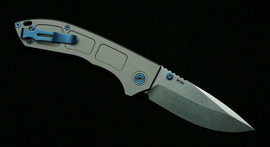 Nova Faca Dobrável Azul Hard B - Woodworking Logo avaliação e preço