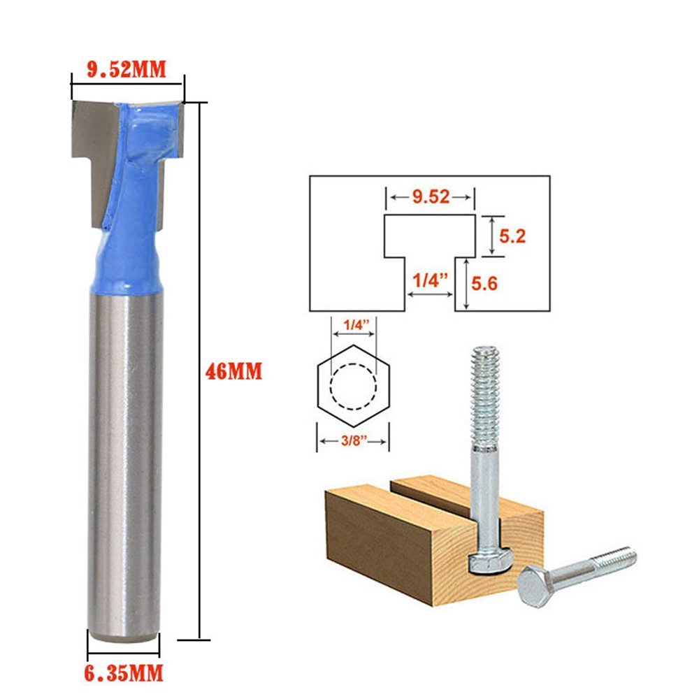 A11i 1/4 polegada haste t-slot - Router Bits For Woodworking avaliação e preço