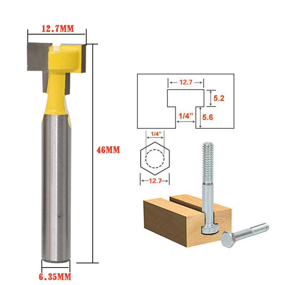 A11i 1/4 polegada haste t-slot - Router Bits For Woodworking avaliação e preço