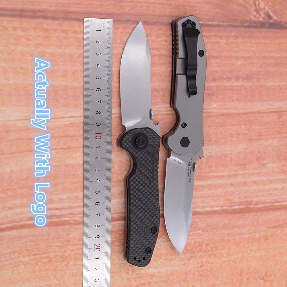 Faca EDC Emerson Style 0630CF  - Woodworking Logo avaliação e preço