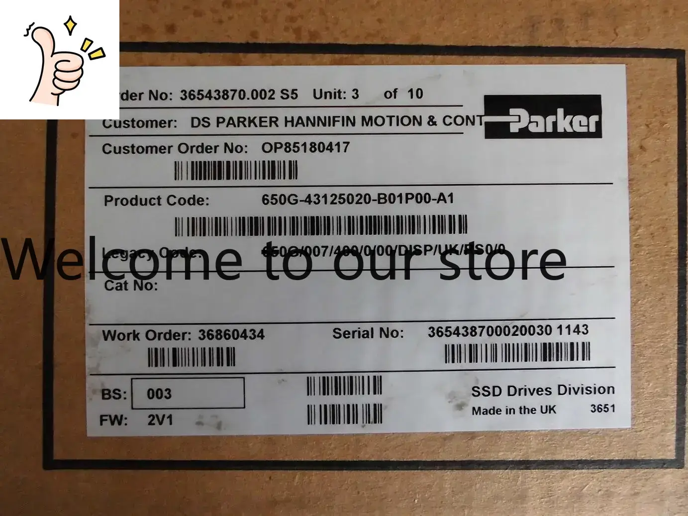 Inversor Parker 2025 650G/007/ - Woodworking Uk avaliação e preço